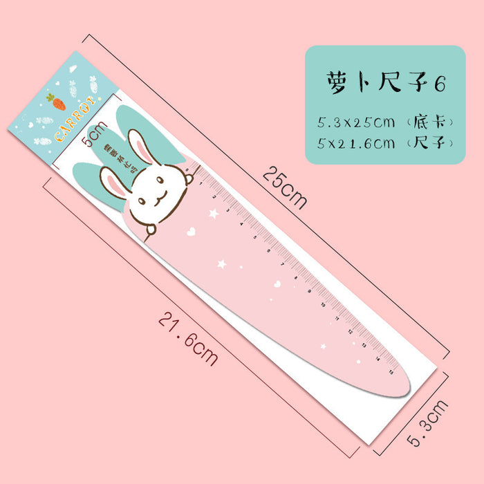 Wholesale Ruler ABS Cute Carrot Magnetic Soft Ruler JDC-RR-MPai002