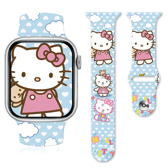 Wholesale Cartoon Silicone Strap Suitable for Apple Watch Strap (S) JDC-WD-NuoQi007