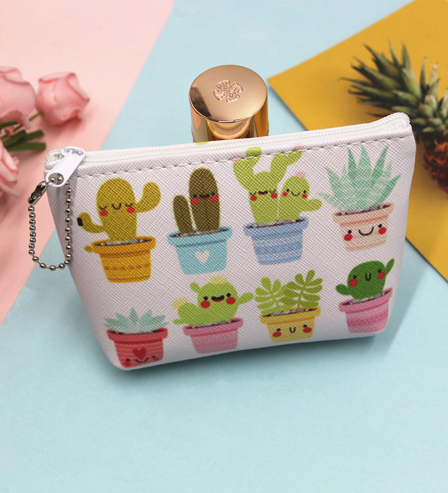 Jewelry WholesaleWholesale Cactus Storage PU Coin Purse Creative Cartoon Wallet JDC-WT-Donglej018 Wallet 东津 %variant_option1% %variant_option2% %variant_option3%  Factory Price JoyasDeChina Joyas De China