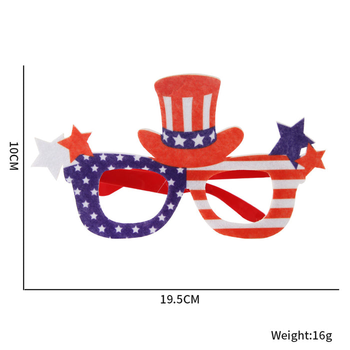 Wholesale 4th of July Independence Day Glasses American National Day Party Flag Glasses Frames JDC-SG-BaoF001