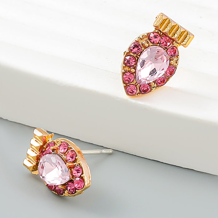 Wholesale Earrings Alloy Diamonds Drop Shape JDC-ES-JL1051