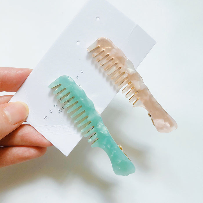 Wholesale Acrylic Comb Hair Clip MOQ≥3 JDC-HC-XingYi003