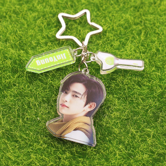 Wholesale star cartoon acrylic keychain MOQ≥2 JDC-KC-SBo001