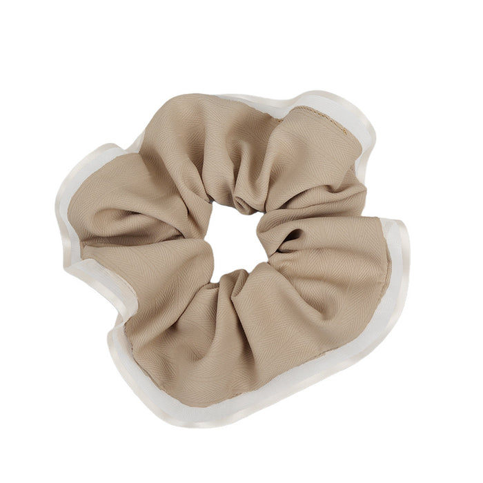 Wholesale gentle small fragrance ruffled large intestine hair ring JDC-HS-DanRu001