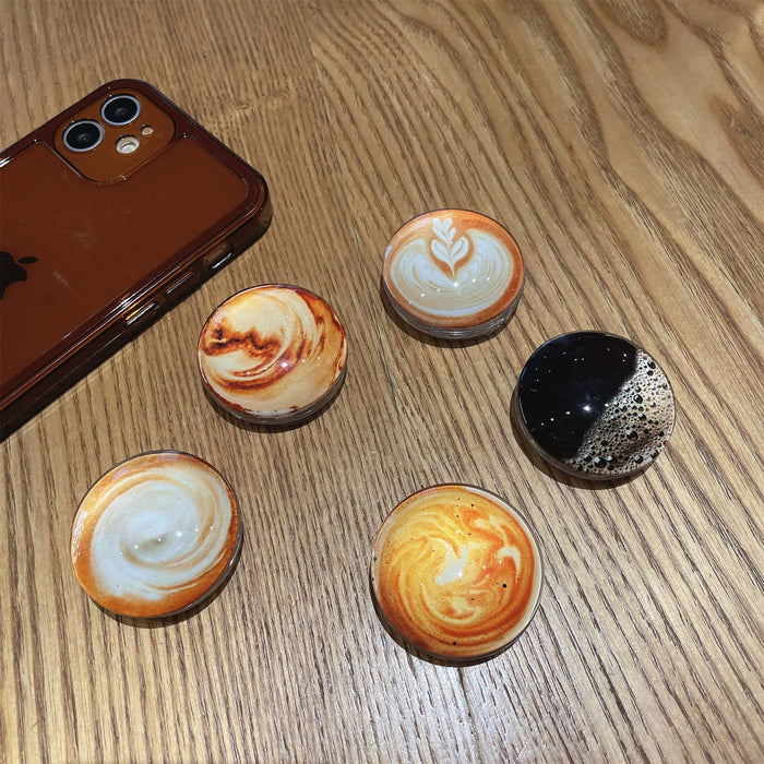 Wholesale Coffee Cappuccino Retractable Phone Holder MOQ≥2 JDC-PS-XDS005