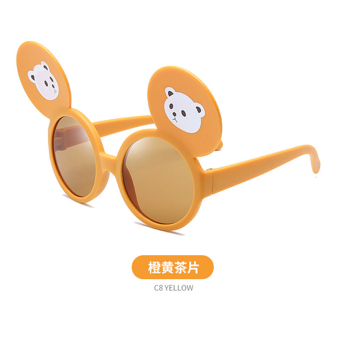 Jewelry WholesaleWholesale children's cartoon big ears cute bear PC glasses JDC-SG-KaiX006 Sunglasses 凯祥 %variant_option1% %variant_option2% %variant_option3%  Factory Price JoyasDeChina Joyas De China