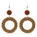 Jewelry WholesaleWholesale Summer Boho Vintage Straw Rattan Braided Earrings JDC-ES-Luox003 Earrings 洛湘 %variant_option1% %variant_option2% %variant_option3%  Factory Price JoyasDeChina Joyas De China