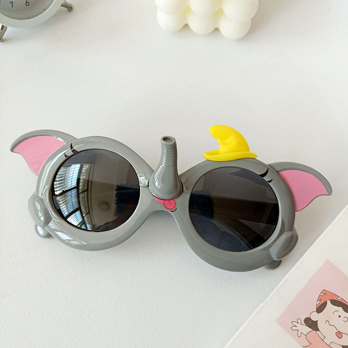 Jewelry WholesaleWholesale Kids UV Protection Silicone PC Cartoon Elephant Sunglasses JDC-SG-JingM001 Sunglasses 镜美 %variant_option1% %variant_option2% %variant_option3%  Factory Price JoyasDeChina Joyas De China