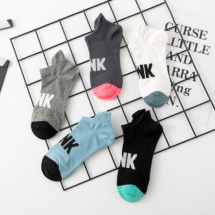 Wholesale Sock Cotton Sweat-absorbent Boat Socks Thin 10 pairs/set JDC-SK-XuanYue001