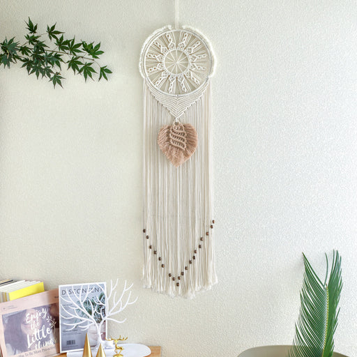 Jewelry WholesaleWholesale Hand Woven Tapestry Home Decor Leaves Dreamcatcher MOQ≥2 JDC-DC-ZH013 Dreamcatcher 佐惠 %variant_option1% %variant_option2% %variant_option3%  Factory Price JoyasDeChina Joyas De China