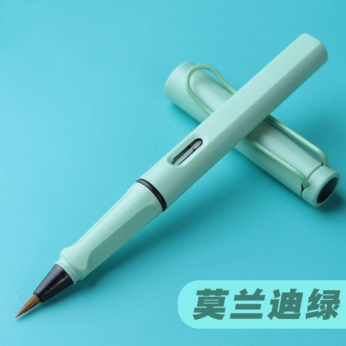 Wholesale Portable Ink Sac Plastic Nylon Hair Brush Pen JDC-PEN-Yongx006