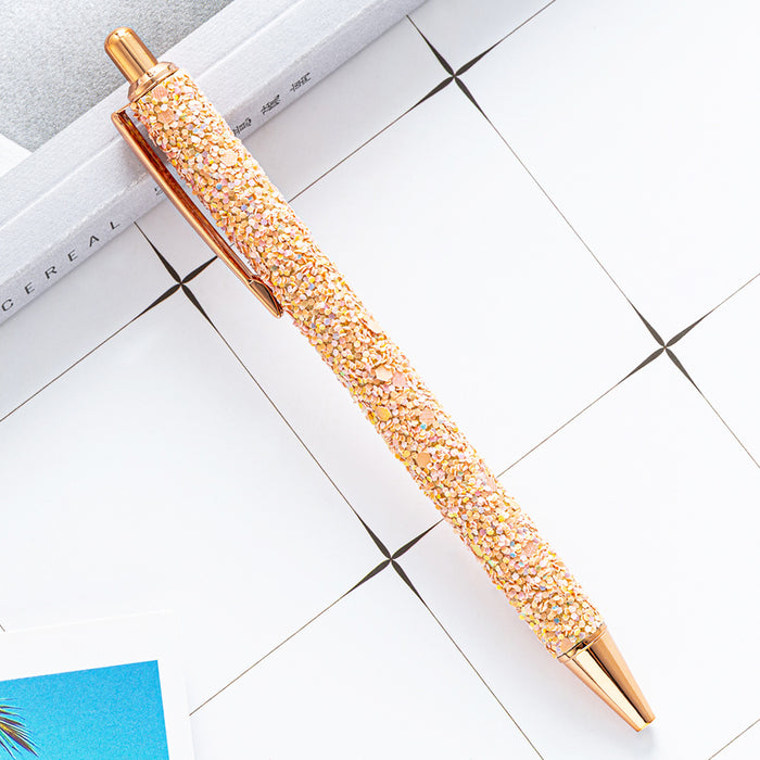 Wholesale Ballpoint Pen Metal Multicolor Sequin Press JDC-BP-Huah098