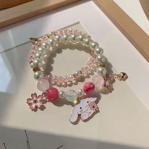 Jewelry WholesaleWholesale Summer Bracelet Cute Sweet Beaded Chain JDC-BT-NiHuang007 Bracelet 霓凰 %variant_option1% %variant_option2% %variant_option3%  Factory Price JoyasDeChina Joyas De China