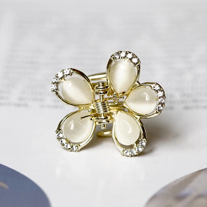 Wholesale Hair Clips Alloy Opal Small Grab Butterfly Exquisite MOQ≥2 JDC-HC-HG014