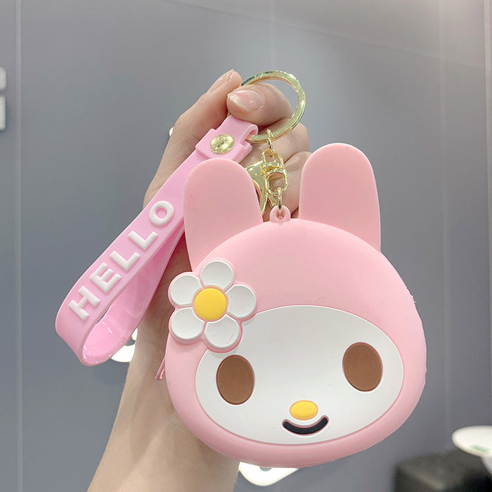 Wholesale Cartoon Silicone Coin Purse Keychain (M) JDC-KC-JCai010