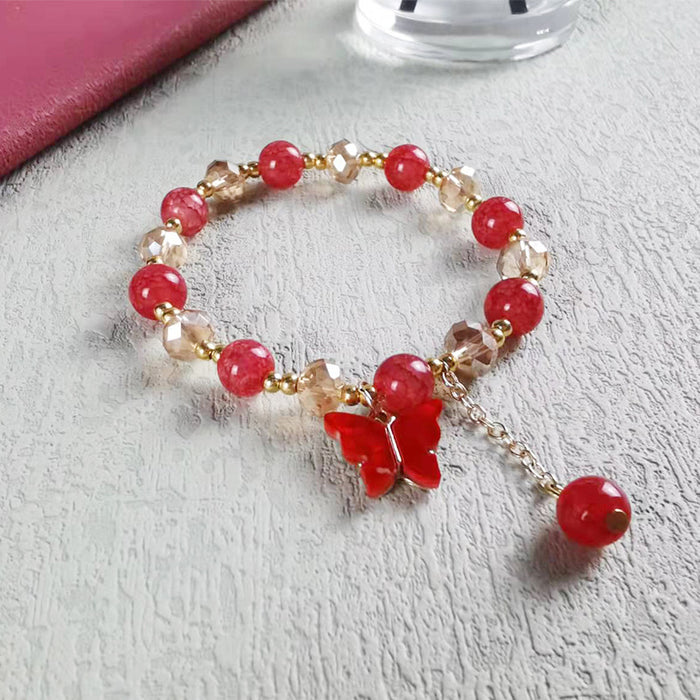 Wholesale Imitation Jade Glass Cracked Bracelet MOQ≥5 JDC-BT-LiM006