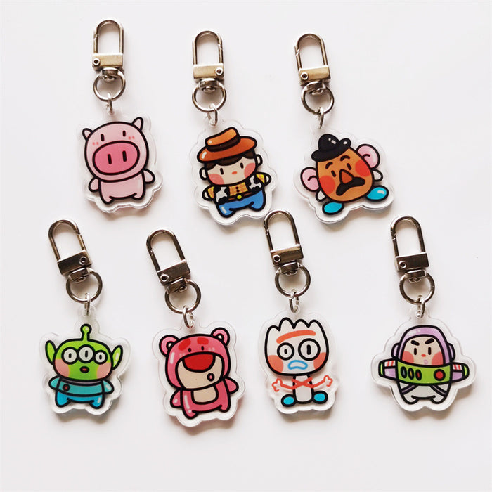 Jewelry WholesaleWholesale Cartoon Acrylic Cute Keychain (M) MOQ≥2 JDC-KC-FPai002 Keychains 飞派 %variant_option1% %variant_option2% %variant_option3%  Factory Price JoyasDeChina Joyas De China