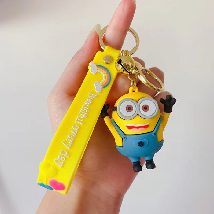 Jewelry WholesaleWholesale Cartoon PVC Soft Rubber Cute Keychain (M) JDC-KC-KLan001 Keychains 科蓝 %variant_option1% %variant_option2% %variant_option3%  Factory Price JoyasDeChina Joyas De China