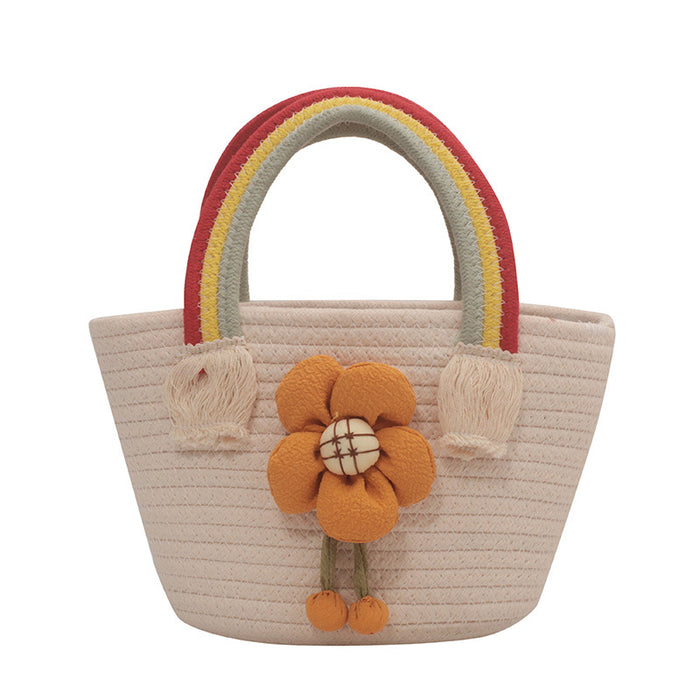 Jewelry WholesaleWholesale lovely Rainbow Flower Beach handbag JDC-HB-DLFE001 Handbags 迪弗洛恩 %variant_option1% %variant_option2% %variant_option3%  Factory Price JoyasDeChina Joyas De China