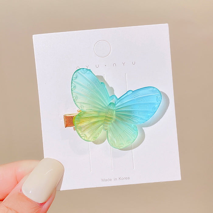 Jewelry WholesaleWholesale gradient color butterfly hair clip broken hair bang clip JDC-HC-I407 Hair Clips 溪南 %variant_option1% %variant_option2% %variant_option3%  Factory Price JoyasDeChina Joyas De China