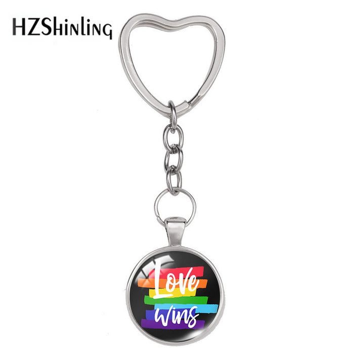 Jewelry WholesaleWholesale LGBT Rainbow Flag Pride Day Keychain JDC-KC-XiangL002 Keychains 翔联 %variant_option1% %variant_option2% %variant_option3%  Factory Price JoyasDeChina Joyas De China