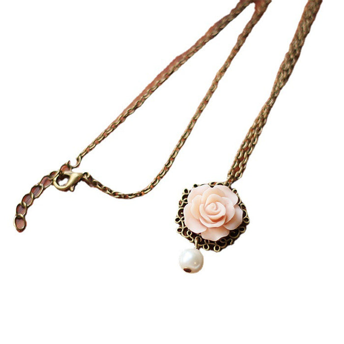 Conjunto de joyas de perlas de rosa vintage de la serie al por mayor JDC-BT-Changy003