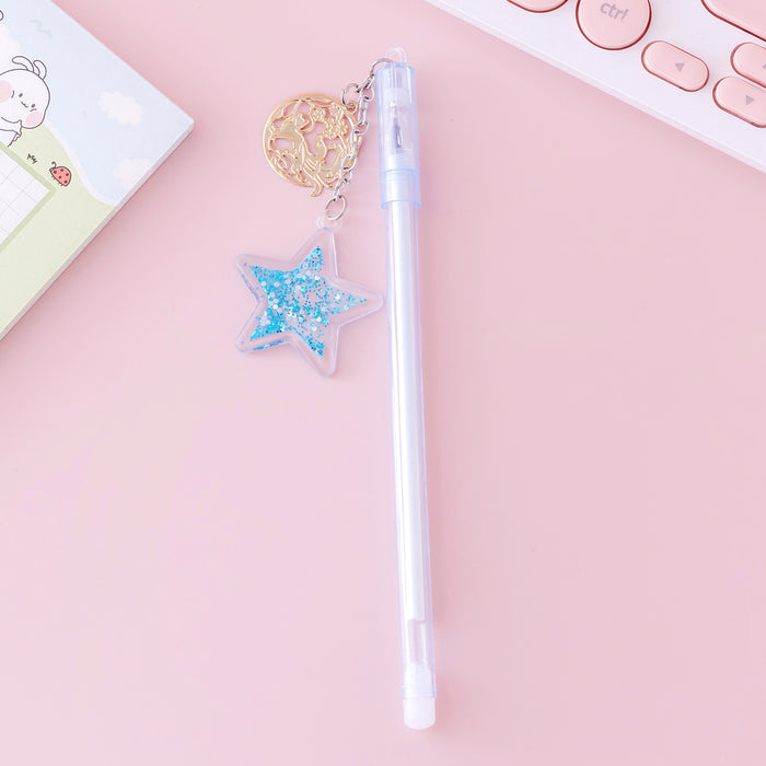 Wholesale pen plastic star pendant gel pen MOQ≥2 JDC-BP-Weituo004