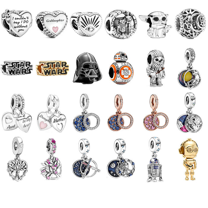 Wholesale Charms Bracelet DIY Beaded Cartoon Alloy Pack Of 20 (M) JDC-CS-YuanYu011