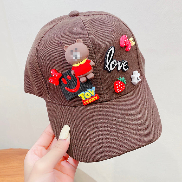 Wholesale cartoon peaked hat women's summer sun protection and sunshade JDC-FH-I003