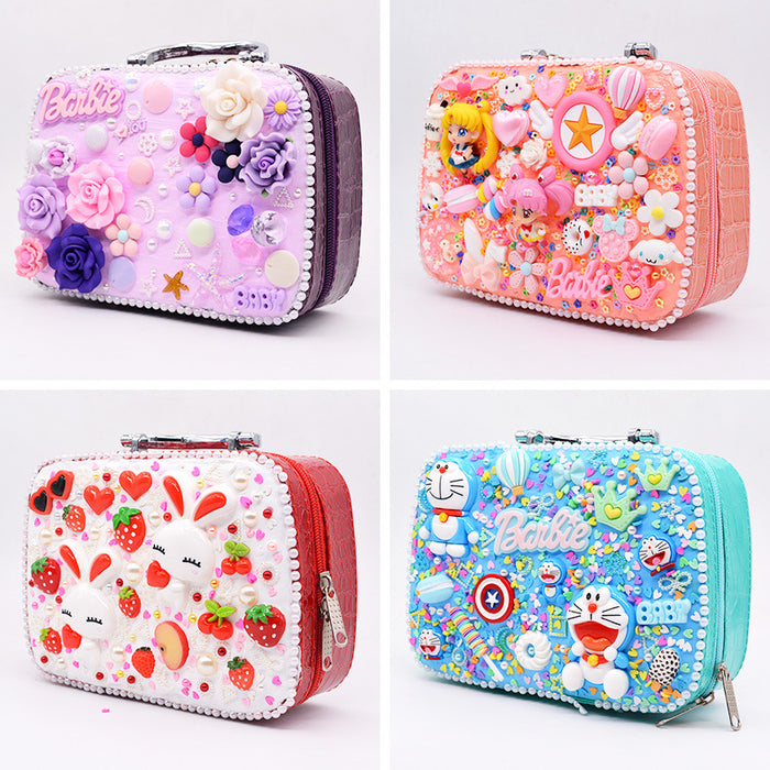 Wholesale Handmade DIY Paste Cosmetic Bag Cream Glue Portable Storage Bag JDC-HB-miaojia001