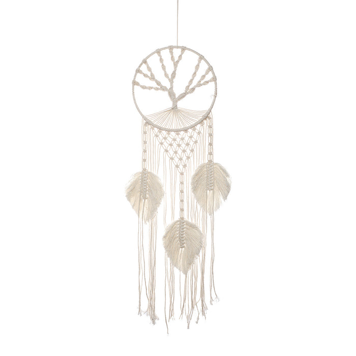 Wholesale tassel tree of life dreamcatcher tapestry wall hanging weave MOQ≥2 JDC-DC-RXin006