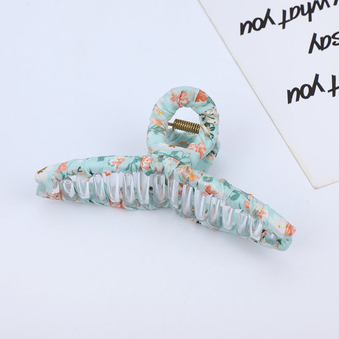 Wholesale hair clips plastic floral shark clips JDC-HC-MDL003