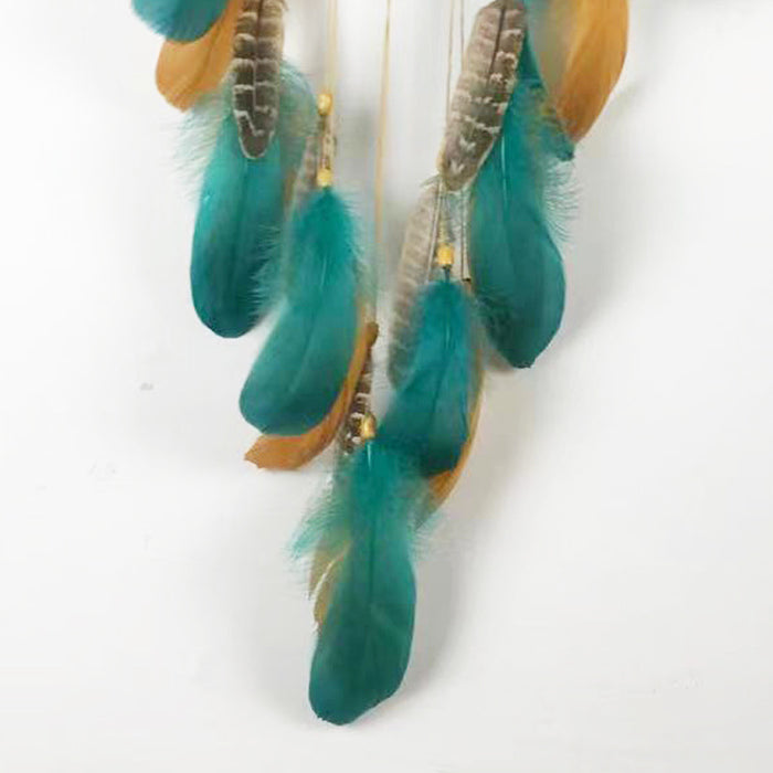 Jewelry WholesaleWholesale Feather Indian Style Dream Catcher Wind Chimes Unique Handcraft JDC-DC-FengH004 Dreamcatcher 丰泓 %variant_option1% %variant_option2% %variant_option3%  Factory Price JoyasDeChina Joyas De China