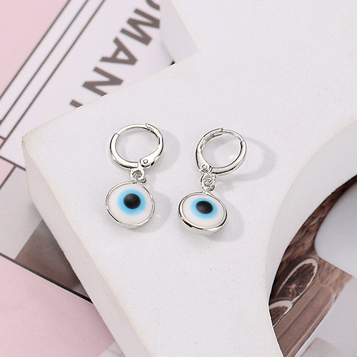 Jewelry WholesaleWholesale Demon Eye Glass Earrings MOQ≥2 JDC-ES-WZX001 Earrings 万之欣 %variant_option1% %variant_option2% %variant_option3%  Factory Price JoyasDeChina Joyas De China