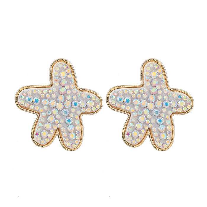 Jewelry WholesaleWholesale starfish diamond-encrusted alloy stud earrings JDC-ES-JL951 Earrings 氿乐 %variant_option1% %variant_option2% %variant_option3%  Factory Price JoyasDeChina Joyas De China