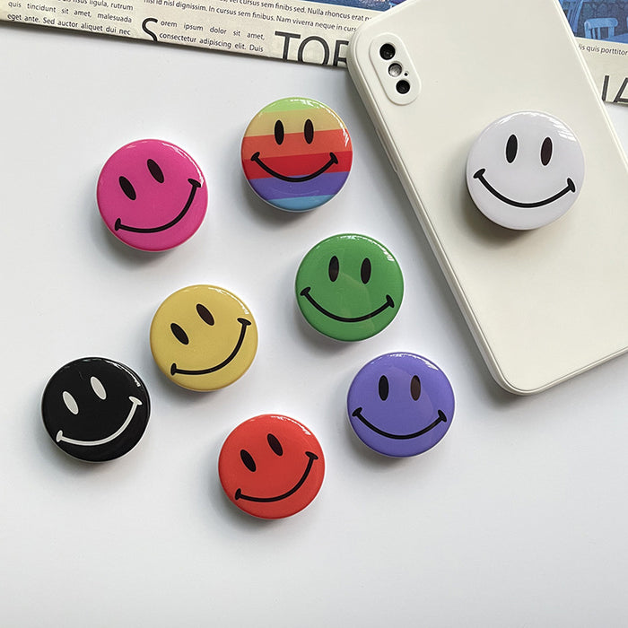 Wholesale Grips Cartoon Smiley Airbag Holder Mobile Phone Holder JDC-PS-Chwei007