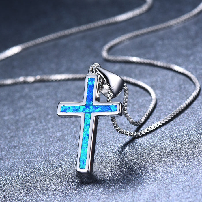 Wholesale New Cross Pendant Ladies Necklace JDC-NE-XunO004