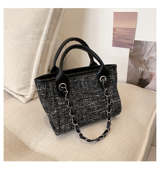 Wholesale Handbag Canvas Solid Color Chain Diagonal One Shoulder JDC-HB-Wanyue001