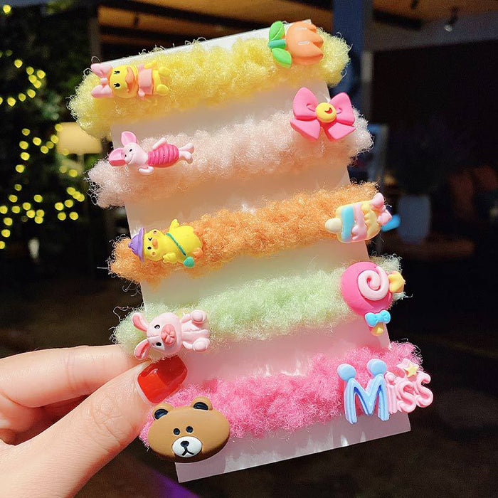 Jewelry WholesaleWholesale plush kids cartoon hair ring (F) JDC-HS-DingS002 Hair Scrunchies 鼎硕 %variant_option1% %variant_option2% %variant_option3%  Factory Price JoyasDeChina Joyas De China