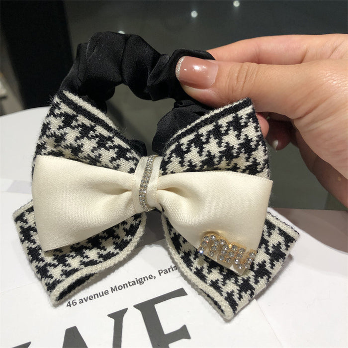 Wholesale Hair Scrunchies Fabric Bow MOQ≥2 JDC-HS-Ruichong002