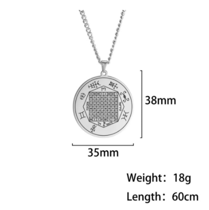 Wholesale Necklace Stainless Steel Saturn Jupiter Magic Round JDC-NE-QiJu012