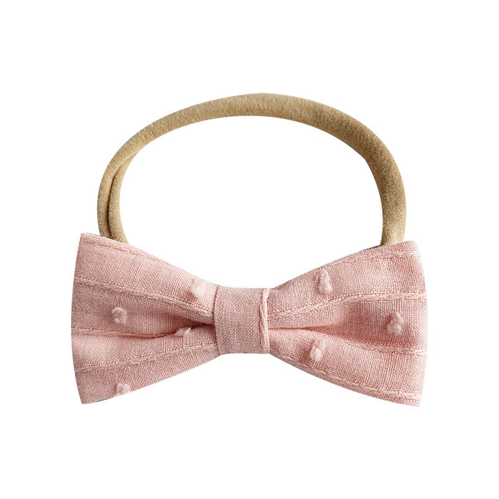 Wholesale Baby Hair Band Handmade 1 Soft Bow Kids Headband MOQ≥10 JDC-HD-JZY001