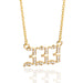 Jewelry WholesaleWholesale stainless steel gold-plated digital Necklace angel JDC-NE-MJ005 Necklaces 萌葭 %variant_option1% %variant_option2% %variant_option3%  Factory Price JoyasDeChina Joyas De China