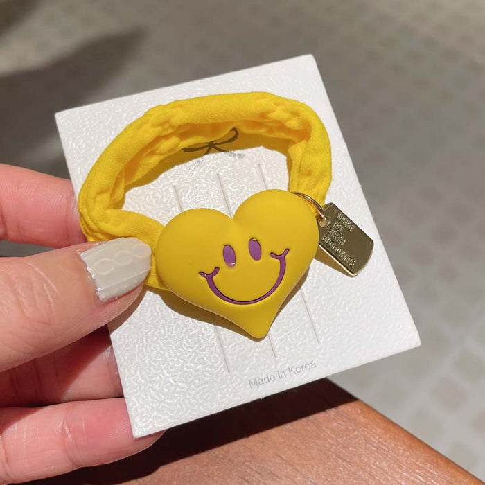 Jewelry WholesaleWholesale fluorescent  love smiling face Hair Scrunchies JDC-HS-GSFS006 Hair Scrunchies 夙尚 %variant_option1% %variant_option2% %variant_option3%  Factory Price JoyasDeChina Joyas De China