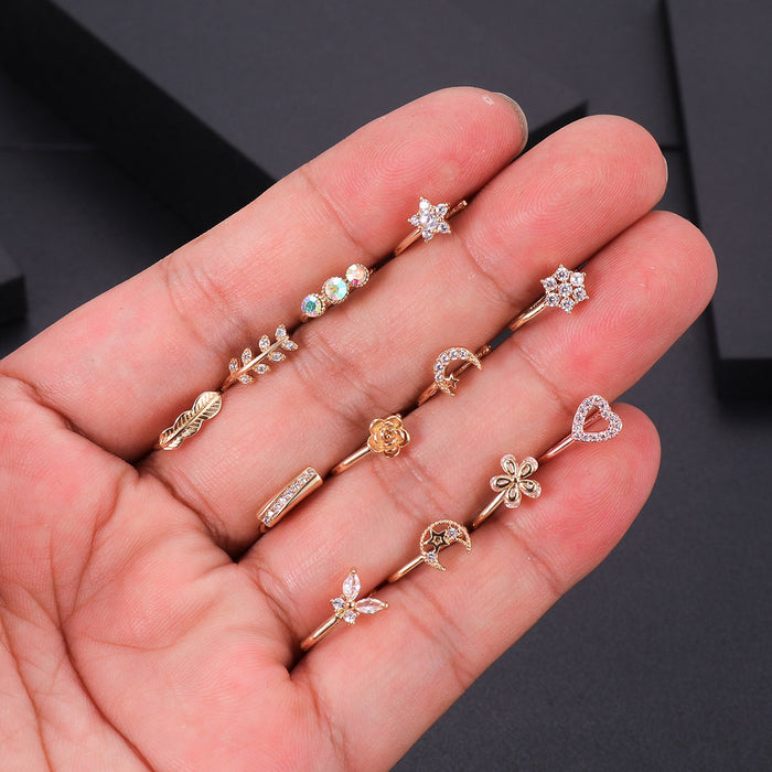 Jewelry WholesaleWholesale zircon nose clip puncture  JDC-NS-WH001 Piercings 威怀 %variant_option1% %variant_option2% %variant_option3%  Factory Price JoyasDeChina Joyas De China