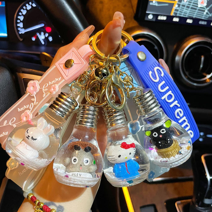 Wholesale Palo Cartoon Oil Key Ring Floating Bulb Keychain JDC-KC-PLuo006