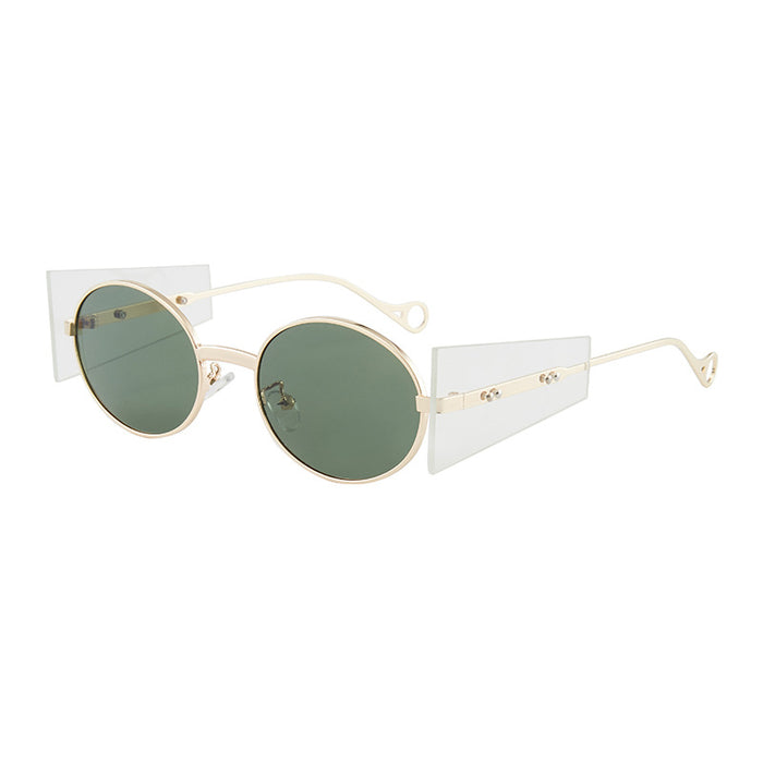 Wholesale green metal punk Sunglasses JDC-SG-BaoXing005