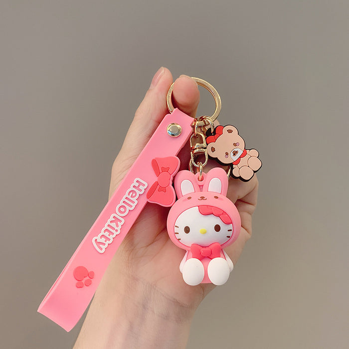 Wholesale doll key chain cartoon car key pendant MOQ≥2 JDC-KC-JCai019