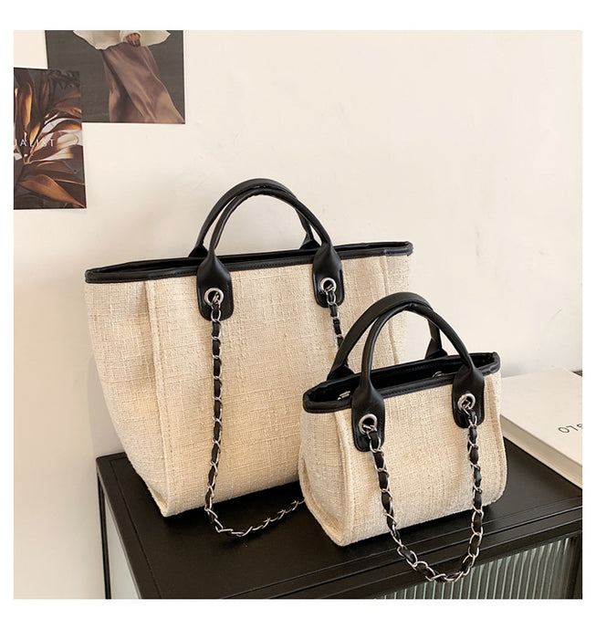 Wholesale Handbag Canvas Solid Color Chain Diagonal One Shoulder JDC-HB-Wanyue001