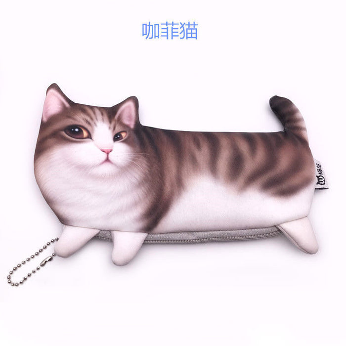 Wholesale Pen Bag Polyester Simulation Cat Pen Bag JDC-PB-AYM003